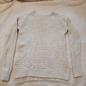 Hollister cable knit front sweater